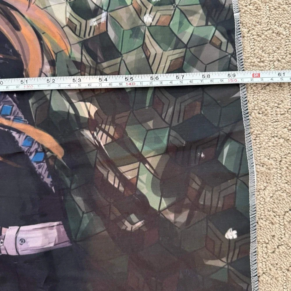 Demon Slayer Tapestry Tanjiro Nezuko Zenitsu Inosuke Fabric Wall Poster Anime